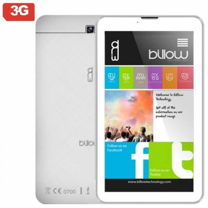 Tablet BILLOW X703W 7" IPS 8Gb QC 3G BT A8.1 Blanco