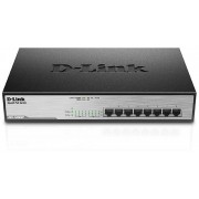 Switch D-Link 8P 10/100/1000 PoE (DGS-1008MP)