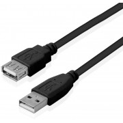 Nanocable USB 2.0 A/M-A/H 1m black (10.01.0202-BK)