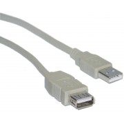 Nanocable USB 2.0 Tipo A/M-A/H 3m Beige (10.01.0204)