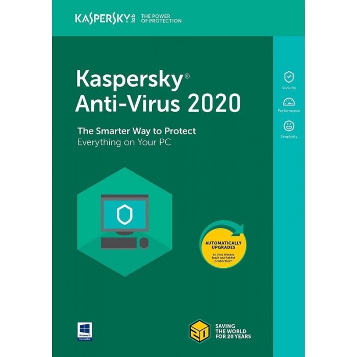 Kaspersky Antivirus 2020 1U 1año (KL1171S5ASF-20)