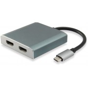 Adaptador EQUIP USB-C a 2HDMI 15cm (EQ133464)