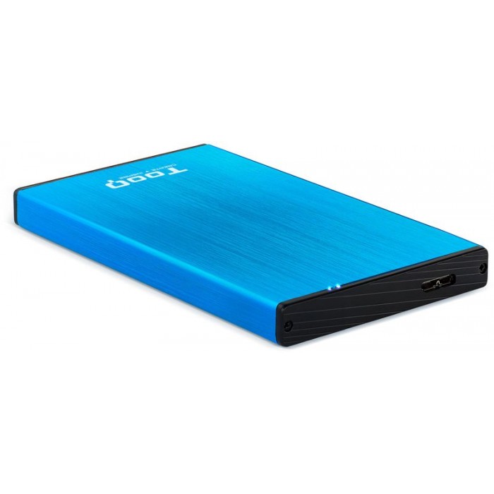 HDD Case TOOQ 2.5" SATA USB3 Blue (TQE-2527BL)