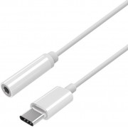 Conversor AISENS USB-C/M-Jack 3.5/H 15cm Blanco (A109-0384)