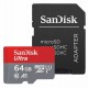 SANDISK Micro SDXC 64Gb +Adapter C10 (SDSQUAR-064G-GN6MA)