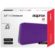 Caja HDD APPROX 2.5" Sata USB3 Púrpura (APPHDD06P)