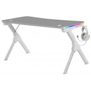 Table Mars Gaming 140x60 x75cm RGB white (MGD140RGBW)