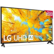 TV LG 55" 4K UHD Smart TV WebOS 22 black (55UQ75006LF)