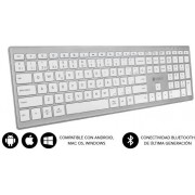 Keyboard SUBBLIM Pure Extended Bluetooth Plata (2PUE200)