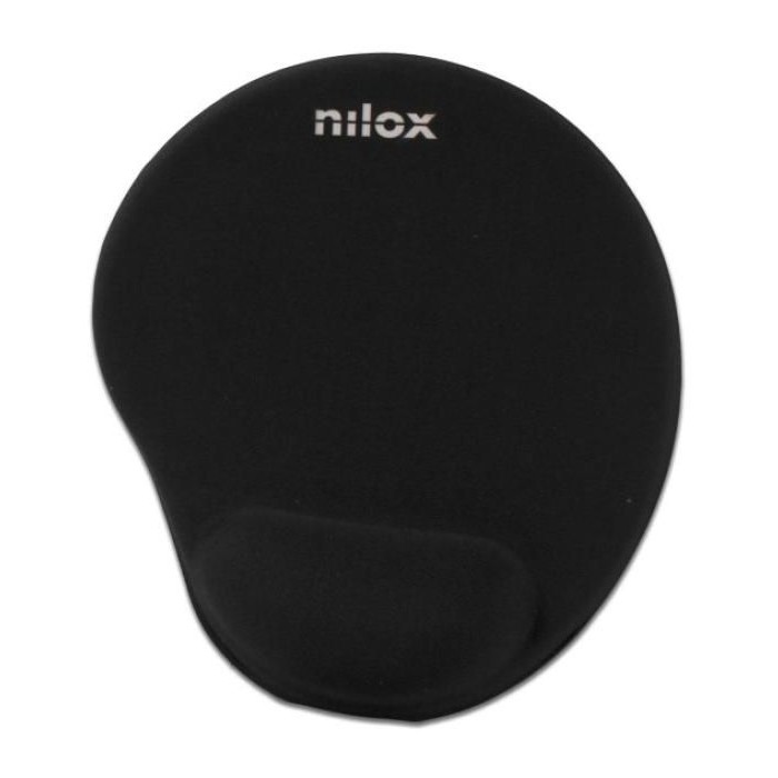 Mouse pad NILOX Ergonomic 25x22cm black (NXMPE01)