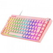 Keyboard Mars Gaming BT USB-C blue/pink (MKCLOUDPBES)