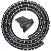 AISENS Spiral Cable Organiser 1m Black (A151-0406)