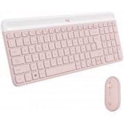Keyboard+Mouse LOGITECH MK470 Wireless Rosa (920-011317)