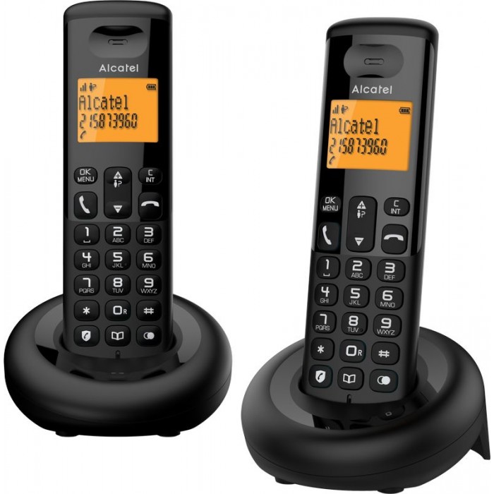 Cordless Telephone ALCATEL E160 DUO Black (ATL1426724)