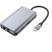 Adaptador CONCEPTRONIC USB-C 7en1 100W Gris (DONN21G)