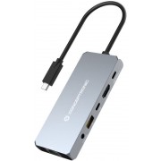 Dock CONCEPTRONIC 6en1 USB4 a HDMI/USB/RJ45 (DONN22G)