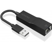 Adaptador AISENS USB-A 3.0/M a RJ45/H 15cm (A106-0766)
