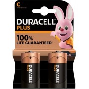 Pack 2 Batteries Duracell C alkaline 1.5V (LR14/MN1400)