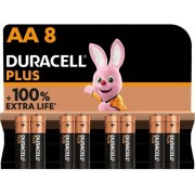 Pack 8 Batteries Duracell Plus Extra Life AA (LR6-MN1500A)