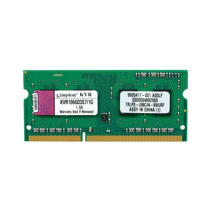 Modulo DDR3 1066Mhz SODIMM 1Gb KVR1066D3S7/1G